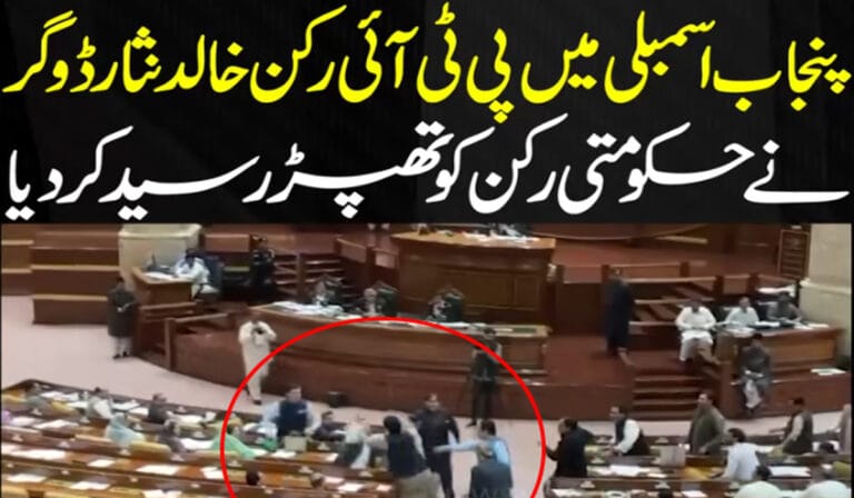 اپوزیشن رکن نےپنجاب اسمبلی میں حکومتی رکن کو تھپڑ رسید کردیا