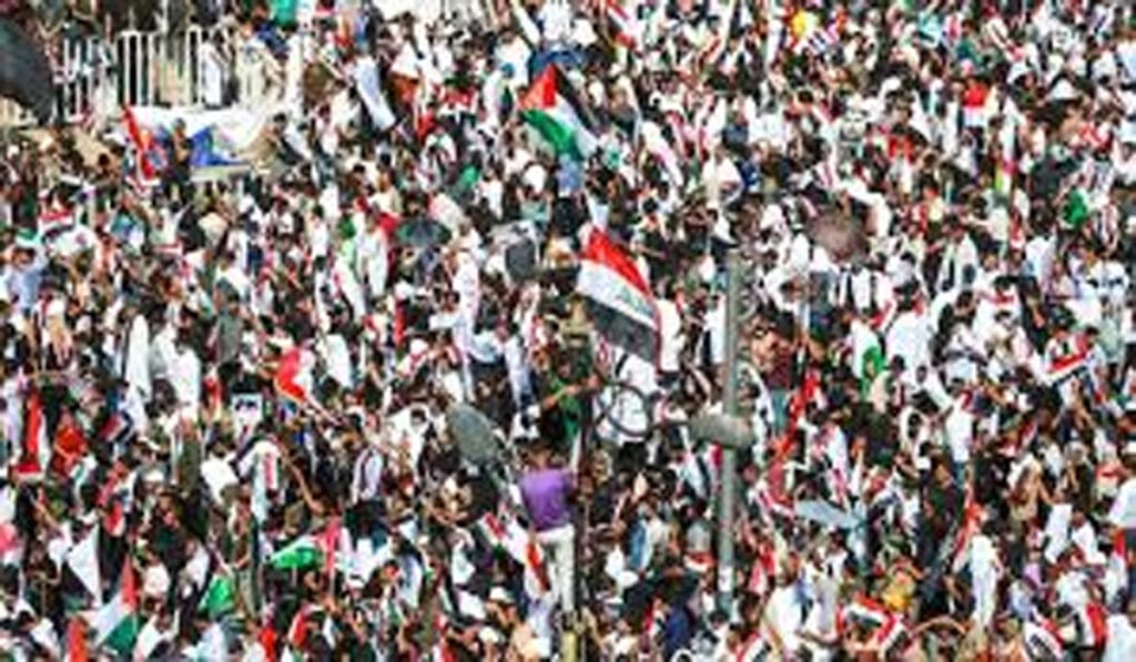 مراکش میں غزہ کی حمایت میں بڑی ریلی نکالی گئی۔