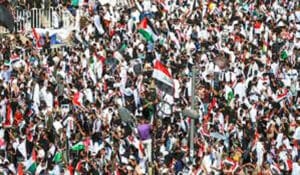 مراکش میں غزہ کی حمایت میں بڑی ریلی نکالی گئی۔