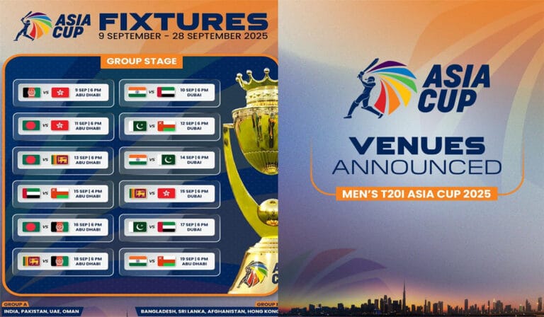 ایشیاء کپ 2025ء کے وینیوز کا اعلان