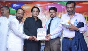 میڈیا ورکرز آرگنائزیشن کی 16 ویں سالگرہ کا کیک کاٹا گیا