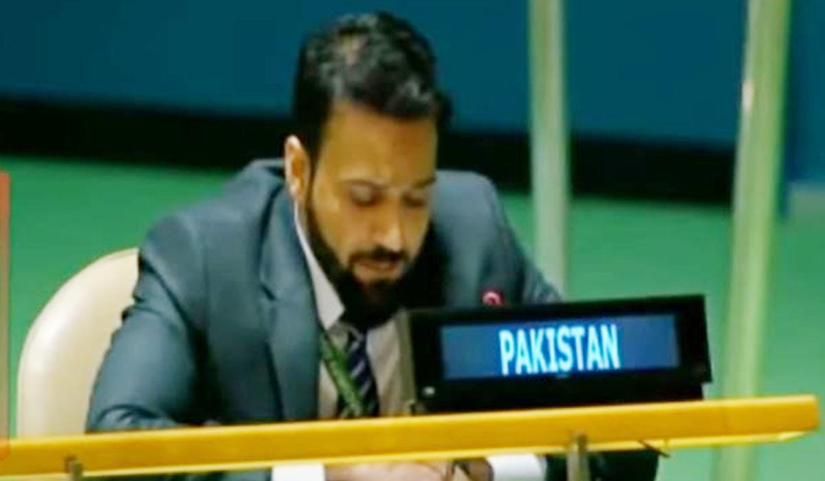بھارت خطے کا غاصب، دہشت گردی کا سرپرست ہے،اقوام متحدہ میں پاکستان کا منہ توڑ جواب