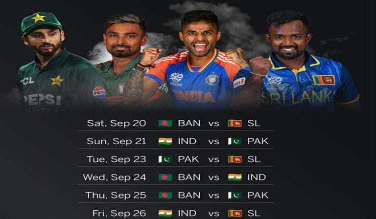 ایشیا کپ:سپر رائونڈ،کون کس سے ٹکرائے گا؟