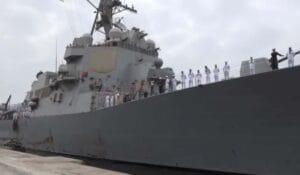 کراچی بندرگاہ پر امریکی بحری جہاز کی آمد،مشترکہ مشقیں ہوں گی