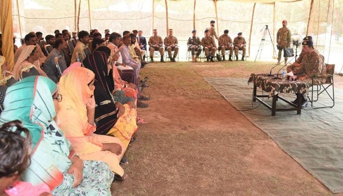 فیلڈ مارشل سید عاصم منیر کا سیلاب زدہ علاقوں کا دورہ