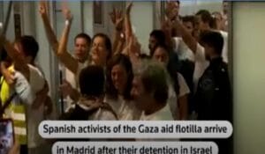 صمود فلوٹیلا کے مزید 29 ارکان رہا ہوکر اسپین پہنچ گئے