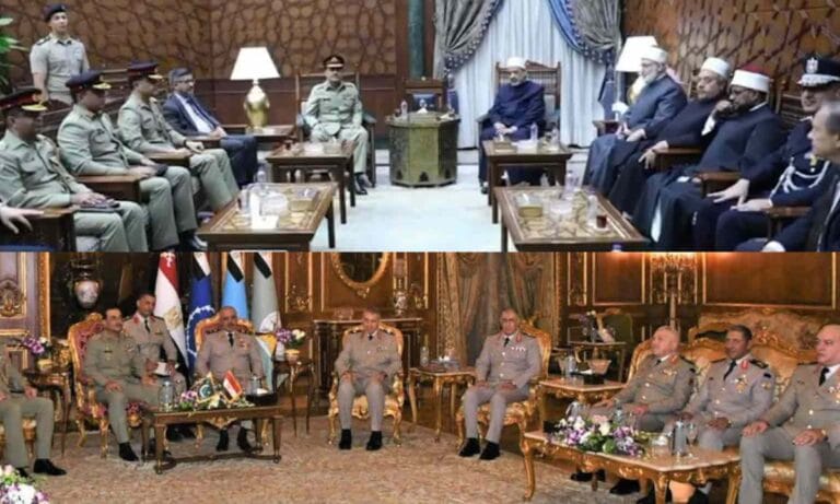 فیلڈ مارشل عاصم منیر کی مصری وزیرِ دفاع و آرمی چیف سے ملاقات