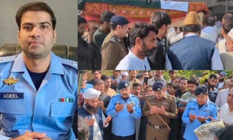 ایس پی عدیل اکبر آبائی گاؤں میں سپرد خاک