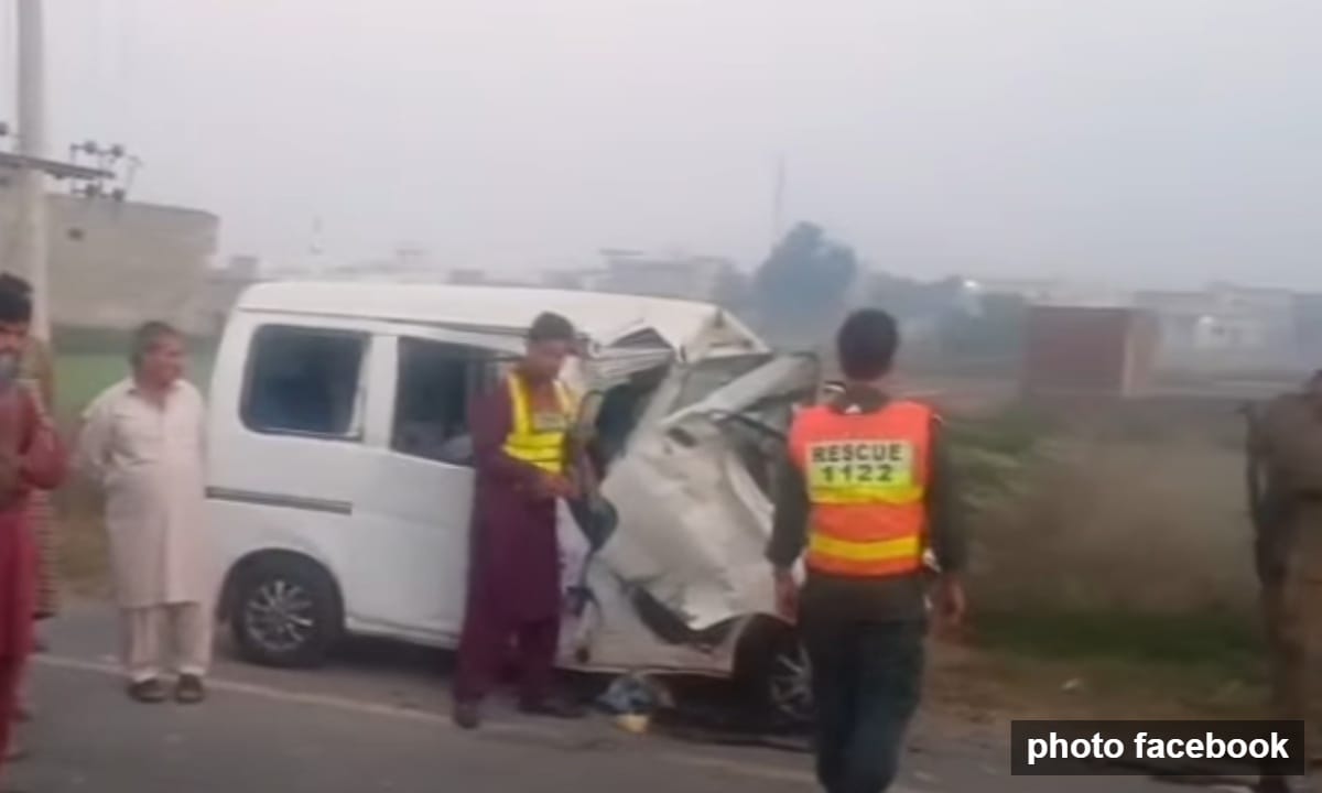  گوجرانوالہ حافظ آباد روڈ پر المناک حادثہ،5 جاں بحق