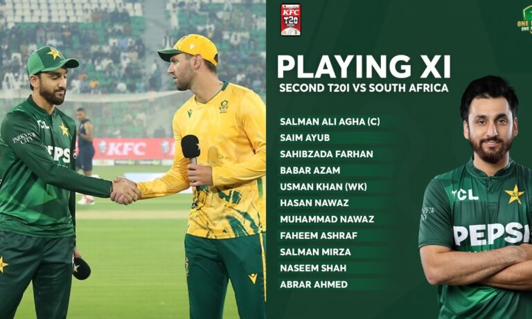 دوسرے ٹی 20 میں پاکستان کی پہلے بیٹنگ