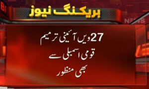 27ویں آئینی ترمیم دو تہائی اکثریت سے منظور