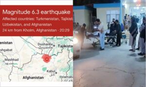 افغانستان:ہندوکش میں 6.3 شدت کا زلزلہ،12 ہلاک