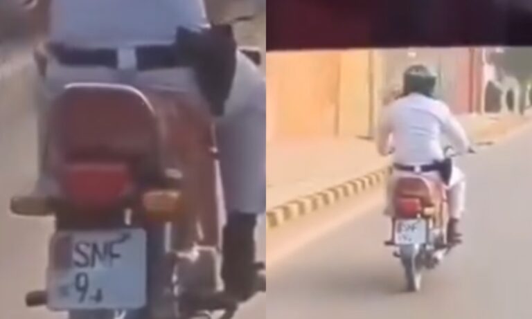 ٹریفک پولیس اہلکارنے ای چالان سے بچنے کا طریقہ بتا دیا