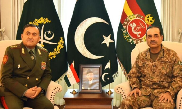  تاجک وزیر دفاع کی فیلڈ مارشل سید عاصم منیر سے ملاقات