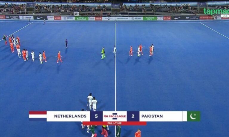 نیندرلینڈ کی جانب سے گولوں کی برسات،پاکستان کوشکست