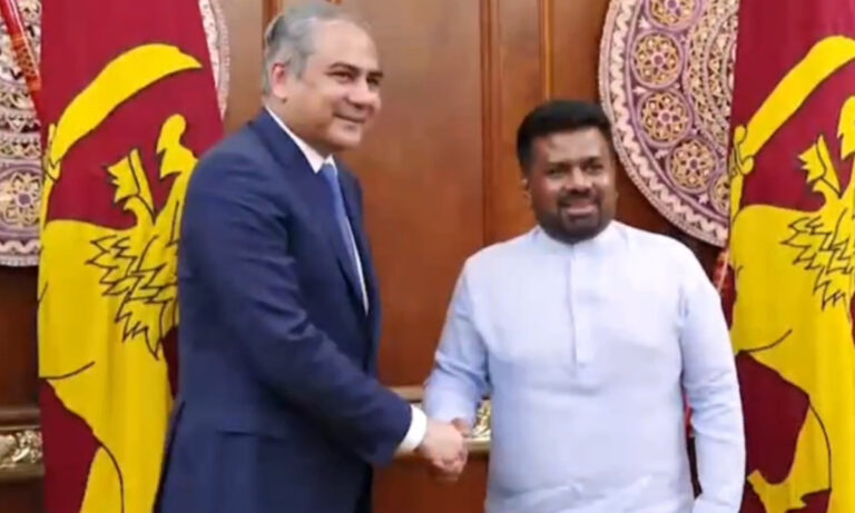 وفاقی وزیر داخلہ کی سری لنکن صدر سے ملاقات