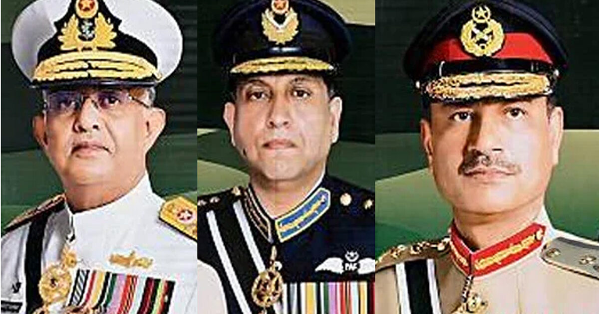 عیدالاضحیٰ:فیلڈ مارشل عاصم منیر،ایئر چیف اور نیول چیف کی قوم کو مبارکباد