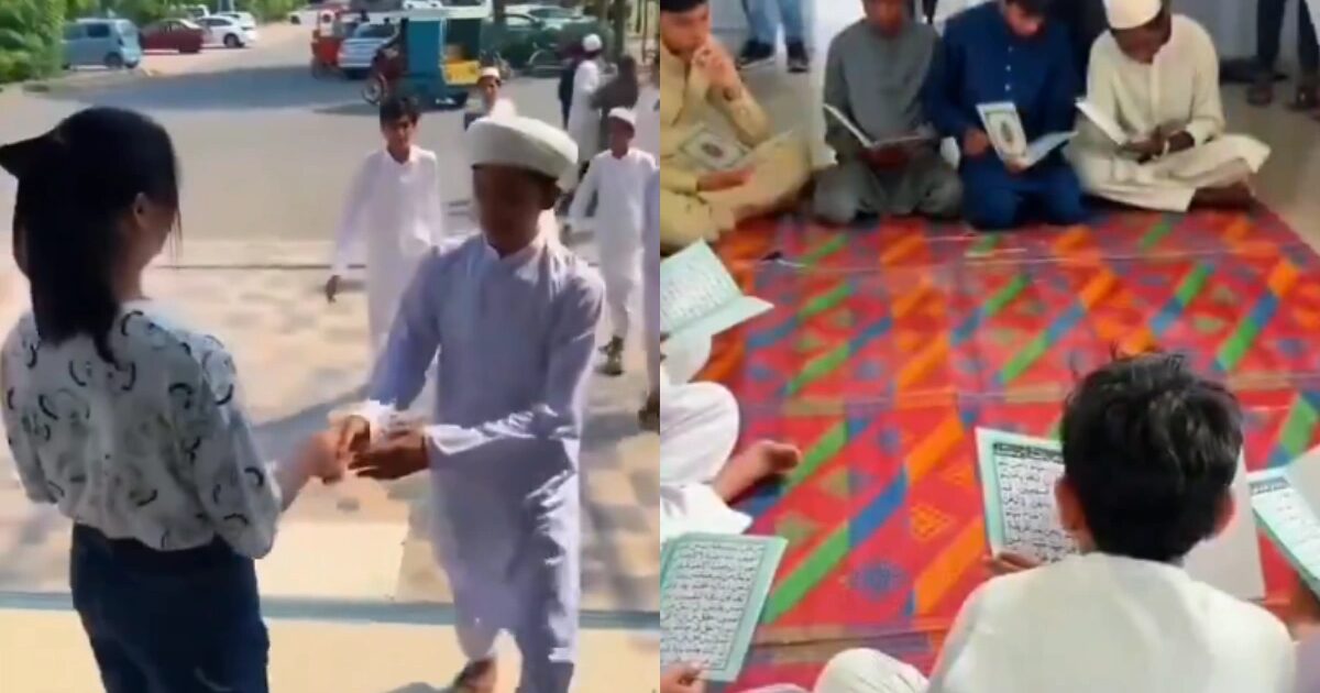 چینی مالکان کا بیوٹی سیلون کے افتتاح پر قرآن خوانی کا اہتمام
