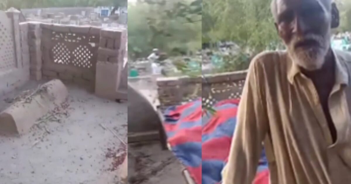 غربت کی انتہا،باپ بیٹے کی میت بغیر کفن قبرستان لے پہنچا