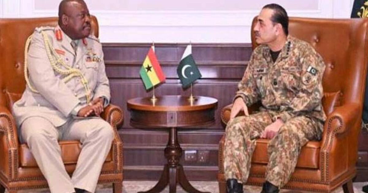 فیلڈ مارشل سے گھانا کے چیف آف ڈیفنس سٹاف کی ملاقات