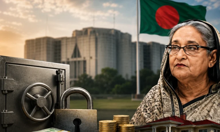 شیخ حسینہ سے منسلک 6.2 ارب ڈالر کے اثاثے منجمد