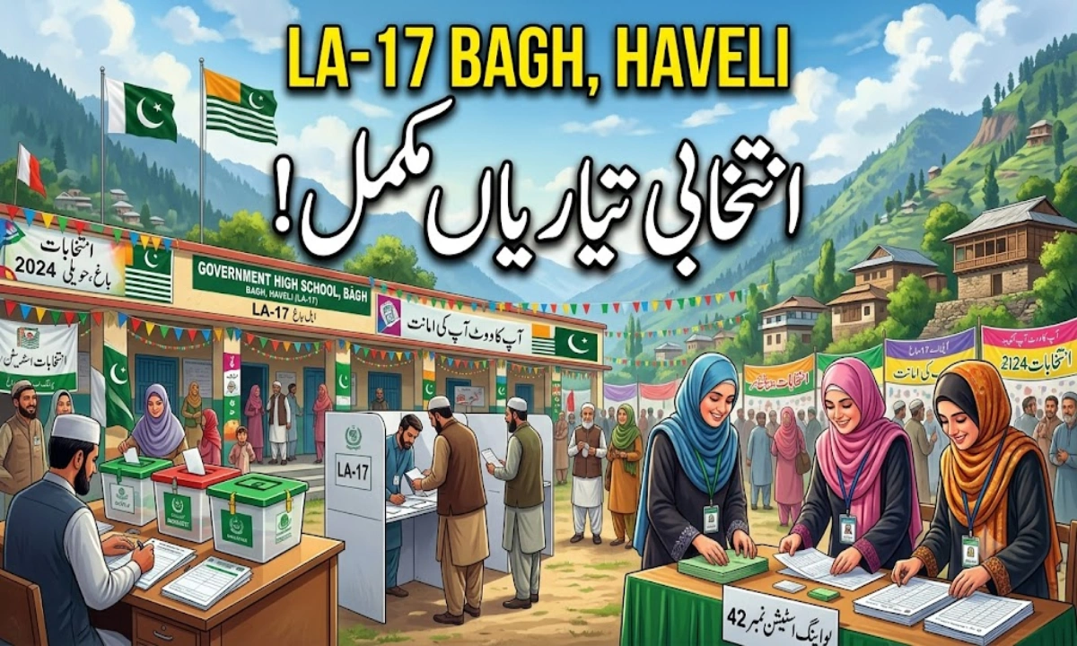 ایل اے 17 باغ،حویلی میں انتخابی تیاریاں مکمل