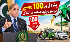 پٹرول پر100روپے فی لیٹر ریلیف سکیم کا اعلان