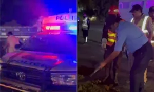 بریک فیل ٹرک نے 4 موٹر سائیکلیں کچل دیں،دو جاں بحق